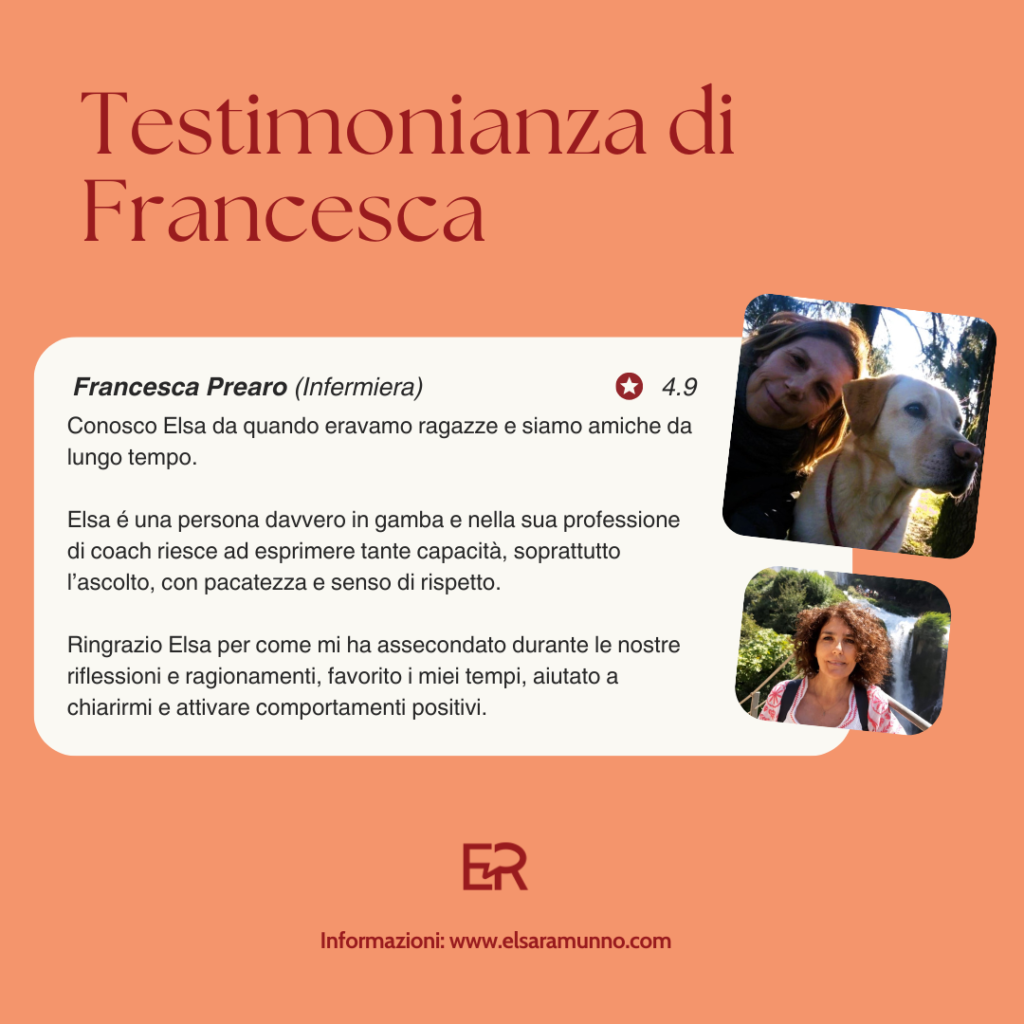 Testimonianza di amica Francesca