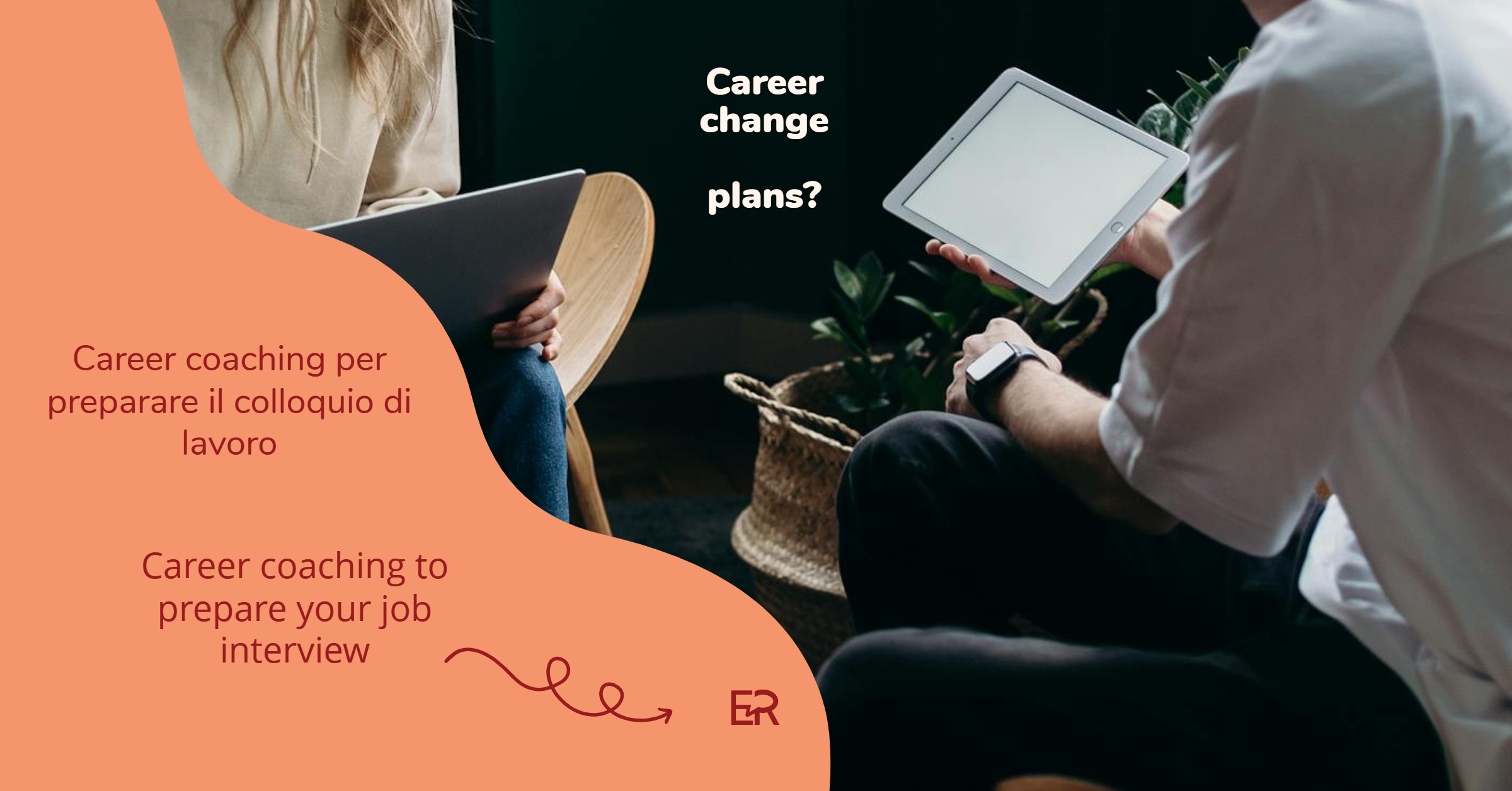 due persone preparano il colloquio di lavoro con il career coaching