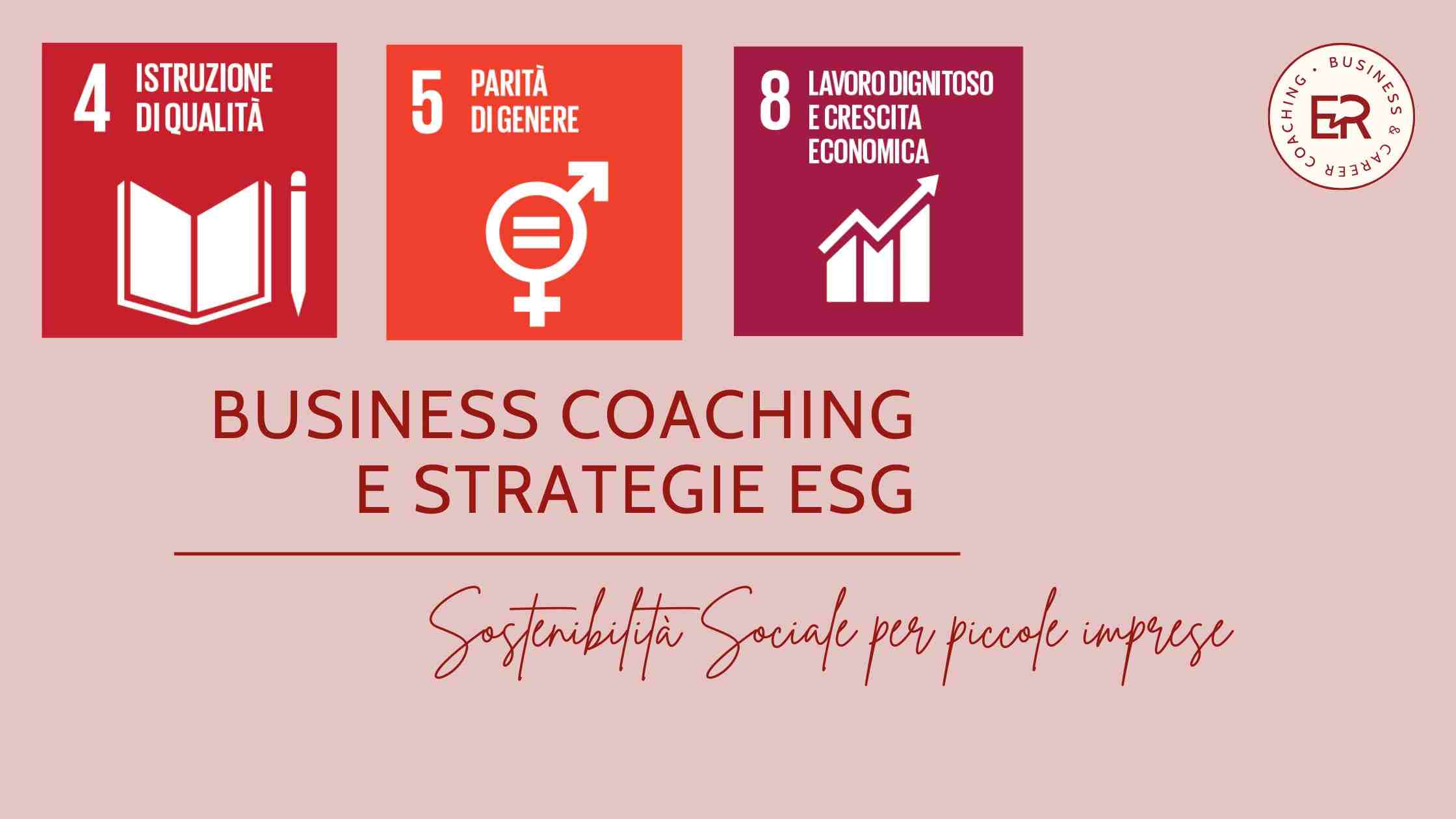 Business coaching per 3 obiettivi ESG