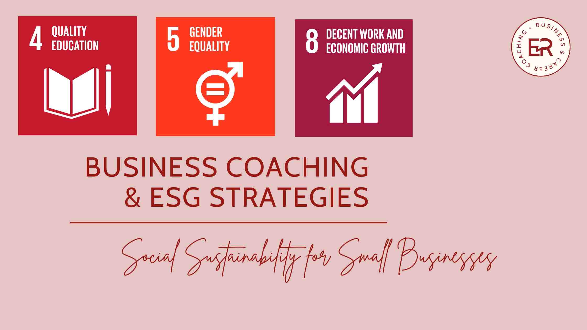 Business coaching for 3 ESG objectives